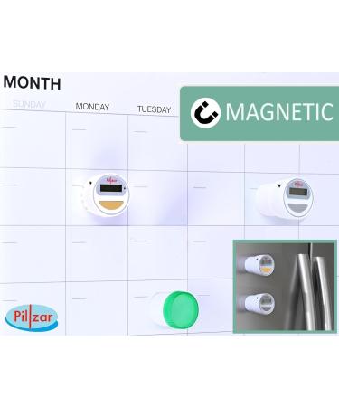 Portable Pill Organizer Dispenser with Smart Timer Cap for Medication  Supplements and Vitamins. Perfect for Travel or Home Use. - Buy Online on GoSupps.com