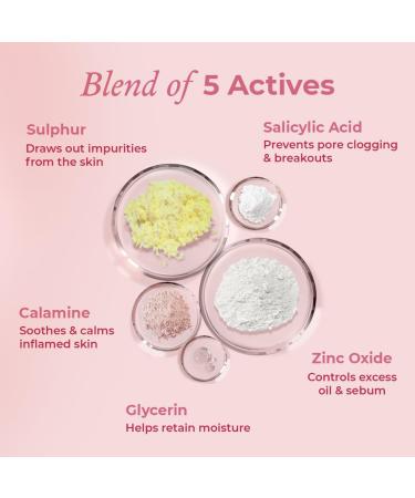 Acne Spot Corrector with Salicylic Acid & Sulfur for Active Acne Blackheads & Whiteheads | Reduce pimple with overnight use | All Skin Types | Dermatologically Tested | 15ml - Buy Online on GoSupps.com
