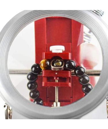 Professional LED 3X 4.5X Magnifying Lamp USB Clip On Optical Glass Magnifier Lens Metal Clamp/Red Full of Stars - Buy Online on GoSupps.com