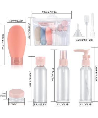 Yibaijia 12 Pcs Travel Bottles Set 60 ML Travel Bottles & Containers Empty Refillable Squeeze Bottles Containers Squeezable Travel Size Bottles Set for Travel Toiletries Shampoo Conditioner - Buy Online on GoSupps.com