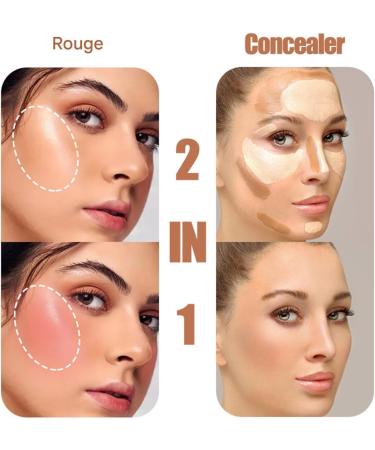  szaluyk Concealer and cream blush palette - Cream blush palette - Cream foundation - 12 face blush and contour shades - Natural cheek tint for girls - Buy Online on GoSupps.com