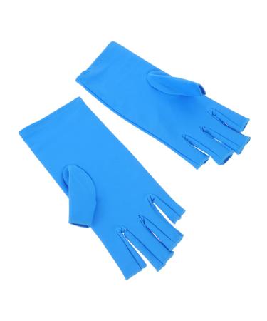 Healeved 1 Pair Nail Gloves Child Glove Light Elastic Spandex Anti-Black