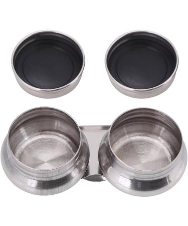 Stainless Steel Palette Cup Large Double Dipper with Lid - Oil Container for Acrylic & Oil Paint - Buy Online on GoSupps.com