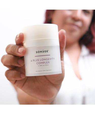 Buy SONAGE A Plus Longevity Complex - Anti-Aging Night Cream & Moisturizer with Hyaluronic Acid & Vitamin A for Wrinkles | Best International Shipping - Buy Online on GoSupps.com