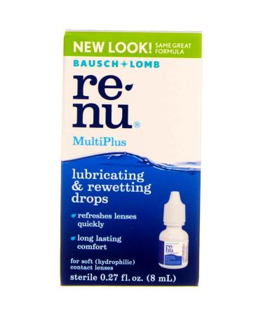B&L Lube Rewet Drop Size .27z Bausch & Lomb Renu Lubricating And Rewetting Eye Drops