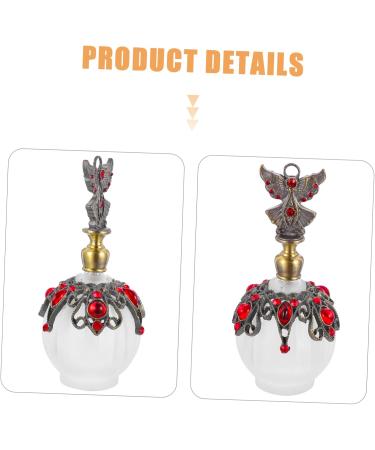 Angoily Perfume Bottle Essential Oil Bottle Glass Decorations Travel Delicate Red - Buy Online on GoSupps.com