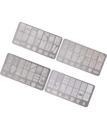 Beaupretty Christmas Nail Stamping Plates 4PCS Santa & Snowflake Nail Art Stamper & Scraper Templates for DIY Manicure Accessories - Buy Online on GoSupps.com
