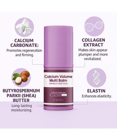 2PCS Calcium Volume Multi Balm Multi-Action Moisturizer Stick Stick Gentle Formula Improves Fine Lines Dark Circles Moisturizing Firming Eye Area Skincare - Buy Online on GoSupps.com