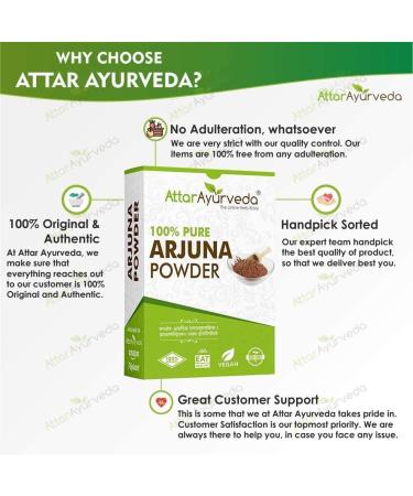 CROW Attar Ayurveda Arjuna Powder - 800g Terminalia Arjuna Herbal Supplement for Wellness - Buy Online on GoSupps.com