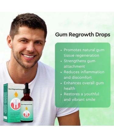 Qosneoun Dentizen Gum Regrowth Drops Dentizen Drops Receding Gum Repair Gum Disease Treatment for Gum Health (3) - Buy Online on GoSupps.com