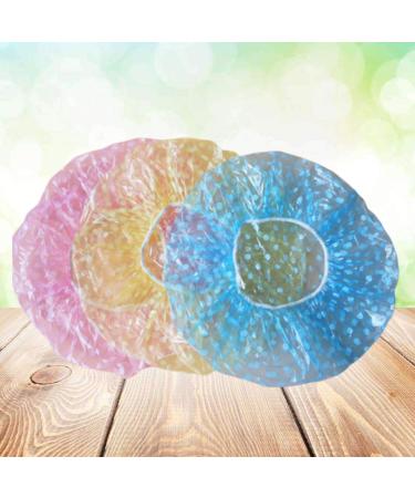 Uonlytech 60pcs Colorful Dots Disposable Shower Cap for Home & Travel - Mixed Delivery - Buy Online on GoSupps.com