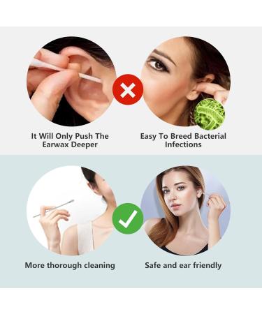 2023 Professional Ear Cleaning Master: 6 Pc Stainless Steel Earwax Removal Kit with Portable PU Leather Case - Black - Buy Online on GoSupps.com