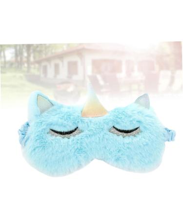 FRCOLOR Cooling Sleep Blindfold for Men - Blue Facial Eye Horn Eyeshade - Buy Online on GoSupps.com