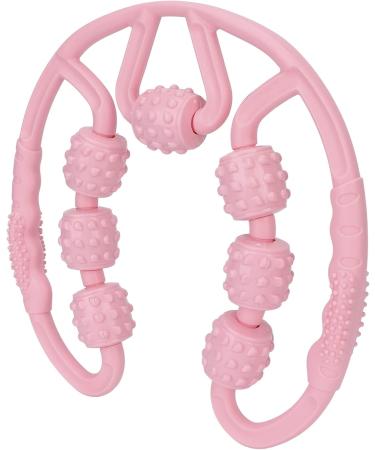 Verdant Touch Leg Muscle Roller - All-Round Massage Roller for Calf & Thigh - 7 Rollers - Pink - International Shipping - Buy Online on GoSupps.com