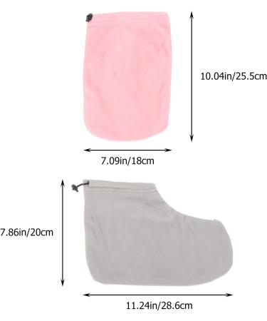 Minkissy Paraffin Wax Gloves & Ankle Boots Set | Moisturizing Foot & Hand Covers for Soft Skin | International Shipping Available - Buy Online on GoSupps.com