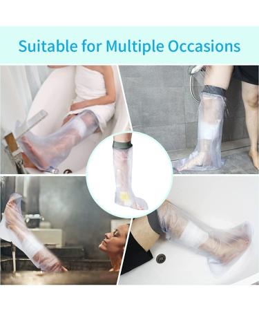 EVERCRYO Waterproof Adult Short Leg Cast Cover - Reusable Protector for Broken Ankle Foot - Watertight Bath and Shower Protection (Grey) - Buy Online on GoSupps.com