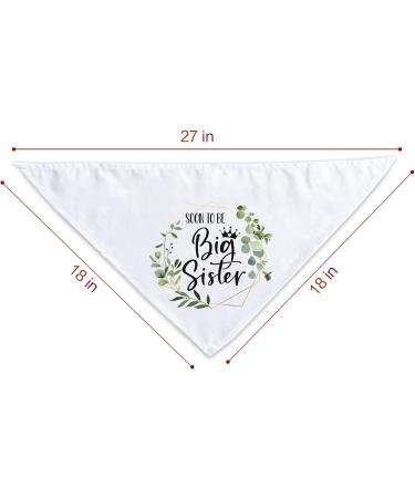 MaySunset Soon to Be Big Brother Triangular Scarf for Dogs - White Crown White. Small - Buy Online on GoSupps.com
