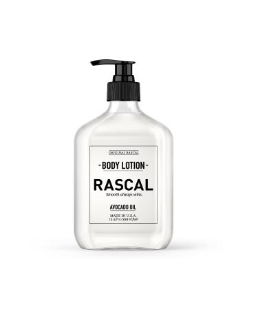 Rascal Body Lotion for Men - Avocado Oil & Jojoba Oil 13.3 Ounce