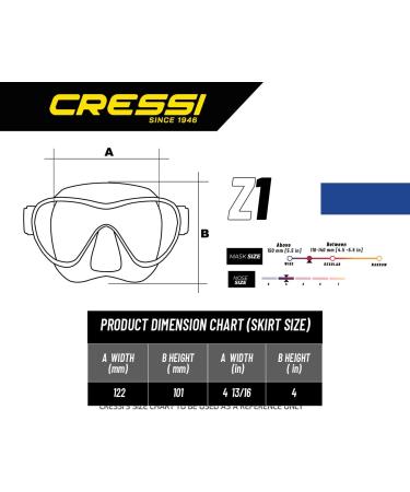 Cressi Adult Frameless Scuba Diving Mask - Soft Silicone Skirt - Z1 - Black/Black - Buy Online on GoSupps.com