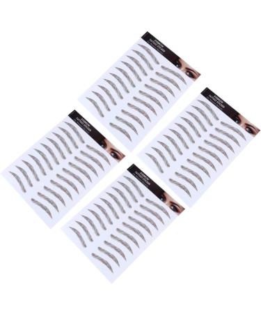 FOMIYES 8 pcs eyebrow stickers makeup false eyebrows cosmetics 6D Hair-Like Eyebrows Stickers 4d - Buy Online on GoSupps.com