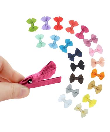 Xcozu 20-Piece Hair Clip Set for Girls - Cute Metal & Ribbon Hair Accessories for All Hair Types - Buy Online on GoSupps.com
