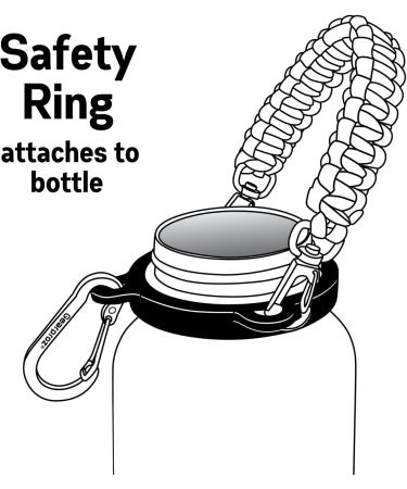 Gearproz Paracord Handle for Hydro Flask, Iron Flask, Thermoflask, Takeya Water Bottles - GRAY - Buy Online on GoSupps.com