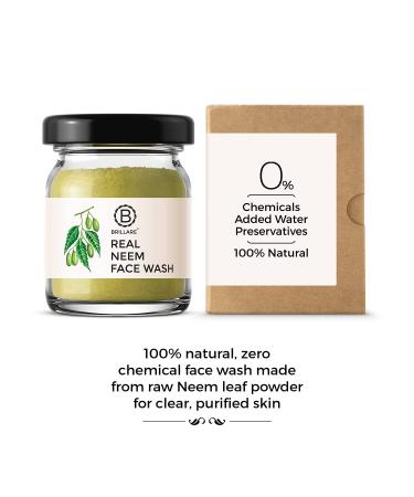 Brillare Neem Facial Cleanser - Natural Face Wash for Oily & Acne-Prone Skin, Paraben & Sulfate-Free, 15gm - Buy Online on GoSupps.com