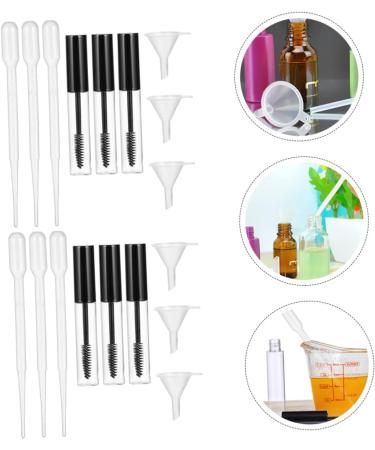 Healvian 2 Sets Mascara Tube Liquid Eyeliner Tube Clear Eyelash Mascara Eyelash Wand Bottle Wine Lip Abs - Buy Online on GoSupps.com