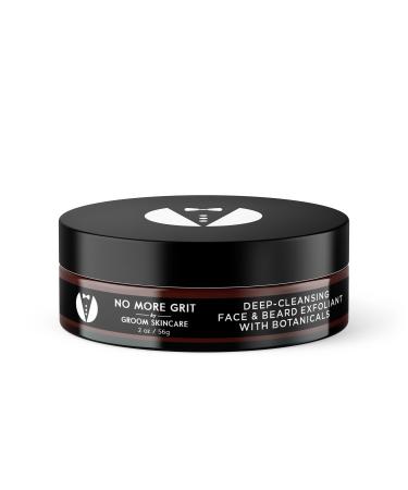 GROOM Face Scrub for Men | Gentle Daily or Weekly Exfoliator | Unplugs Pores for Clear Smooth Skin | Crisp Unisex Scent | 4 oz