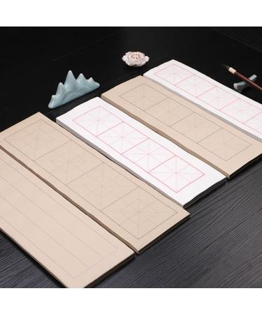 NUOBESTY Calligraphy Practicing Paper 100 Sheets Copy Stickers Chinese Calligraphy Paper Post Paper Major Student Brown 40X12X0.1CM - Buy Online on GoSupps.com