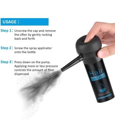Professional Quality Hair Fibres Hair Fibres Light Brown for Thinning Hair Completely Conceals Hair Loss in 15 Seconds Undetectable & Natural Hair Loss Product for Women and Men (Light Brown) - Buy Online on GoSupps.com