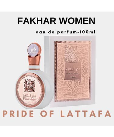 Lattafa Fakhar Women Eau de Parfum Spray 3.4oz - Fruity Scent - Long-Lasting Fragrance - Buy Online on GoSupps.com