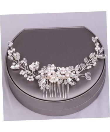 Didiseaon Pearl Comb Rose Gold Pearl Bridal Side Comb Bridal Headpiece Rhinestone Hair Clip Pearl Hair Pin Comb Bridal Headdress Hair Accessories Bride Rhinestones White - Buy Online on GoSupps.com