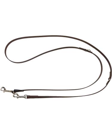 Biothane Dog Leash for Small & Large Dogs | Adjustable 2m to 5m | Durable & Stylish Brown | Silver Hook 9mm & 16mm - Buy Online on GoSupps.com