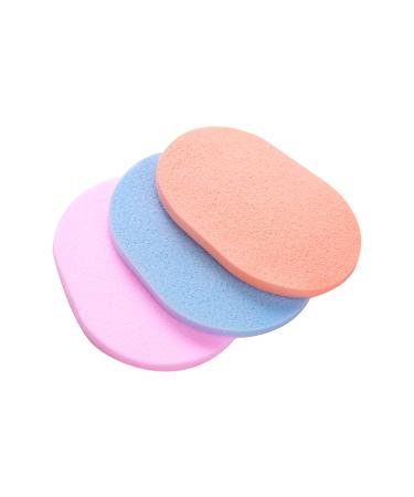 50 pieces of cleaning sponge wet wipes soft cleaning powder quaste make-up washing sponge type face wash puff flutter (random color)