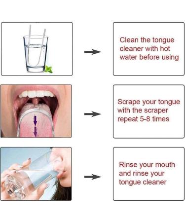ZOUBAOQ Steel Tongue Scraper - Reusable Bath Breath Maker Scraping Brush for Fresh Breath | International Shipping Available - Buy Online on GoSupps.com