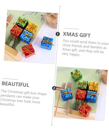 Artibetter 60 Pcs Christmas Tree Box Home Decorations Christmas Tree Decorations Hanging Pendants Bag 5x5cmx2pcs Assorted Colorx2pcs - Buy Online on GoSupps.com