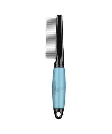 CONNAIRPRO dog & cat - Cat Comb for Matted Fur - Shedding and Cat Grooming Tool, Stainless Steel Bristles with Memory Grip Gel, Ideal for All Cat Breeds