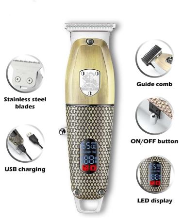 Pro Hair Clipper Barber Clipper Cordless Rechargeable Professional Electric Hair Trimmer For Men - Buy Online on GoSupps.com
