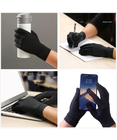 Premium Copper Arthritis Compression Gloves - Full Finger Support for Pain Relief & Swelling - Ideal for Men & Women (Size L - Buy Online on GoSupps.com