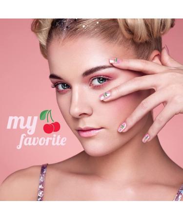 40pcs 3D Cherry Nail Charms Rhinestones - Pink/Red Gold 6mm/8mm - Cute Fruit Gems for DIY Manicure - Buy Online on GoSupps.com