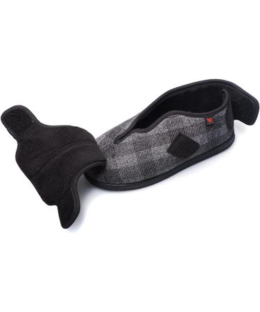 ZHENSI Extra Wide Cotton Slippers for Women - Adjustable Swollen Feet Diabetic Walking Shoes - Non-Slip & Warm - Size 6B - Buy Online on GoSupps.com