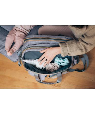 Bizzi Growin Baby Travel Crib POD Changing Bag - Windsor Grey | Convenient and Stylish Travel Solution - Buy Online on GoSupps.com