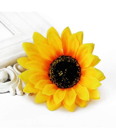 6Pcs Sunflower Hair Clips - Hawaiian Floral Hairpins & Accessories for Parties & Vacations - Buy Online on GoSupps.com