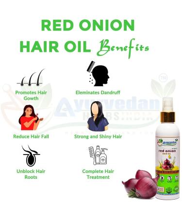 Organic Onion Hair Oil with Castor, Argan, Jojoba, Bhringraj, and Olive Oils for Hair Growth & Anti Hair Loss - Natural Hair Care Solution - Buy Online on GoSupps.com