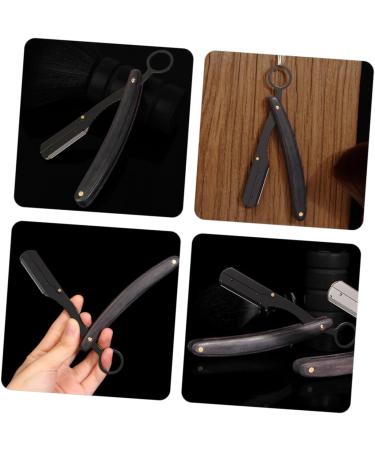 Frcolor Razor Hairdresser & Beard Cutter - Rustproof Steel Straight Blade Pumice Stone for Fingernails - Folds for Easy Use - International Shipping Available - Buy Online on GoSupps.com