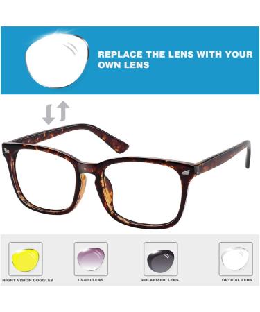 Shop Stylish Blue Light Filter Glasses for Unisex - Non-Prescription Clear Lens - Black Fire Leopard & Grey Leopard Designs - Buy Online on GoSupps.com