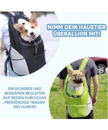 Hundeliebling Dog Backpack (Small Green) | International Shipping | Durable & Stylish Pet Carrier - Buy Online on GoSupps.com