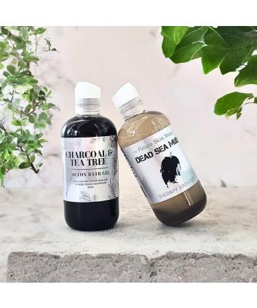 Organic Charcoal & Tea Tree Detox Shower Bath Gel - Sulfate Free | International Shipping - Buy Online on GoSupps.com