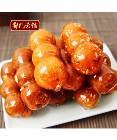 Old Beijing Rock Sugar Gourd 400g/bag Hollow Hawthorn Ball Cake Candied Fruit Delicious Snack Gifts Chinese Special Food dim Sum Dessert Sweet and Sour Fruit Candy (4bags) - Buy Online on GoSupps.com